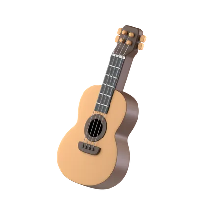 Guitarra acustica  3D Icon