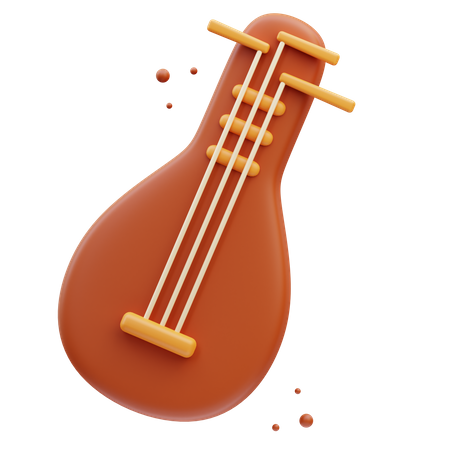 Guitarra coreana  3D Icon