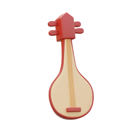 Guitarra coreana  3D Icon