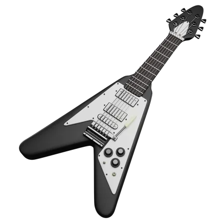 Guitarra electrica  3D Icon