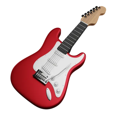 Guitarra electrica  3D Icon