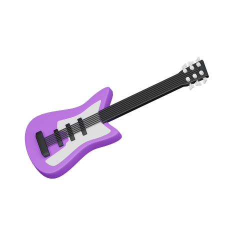 Guitarra electrica  3D Icon