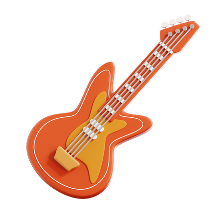 Guitarra electrica  3D Icon