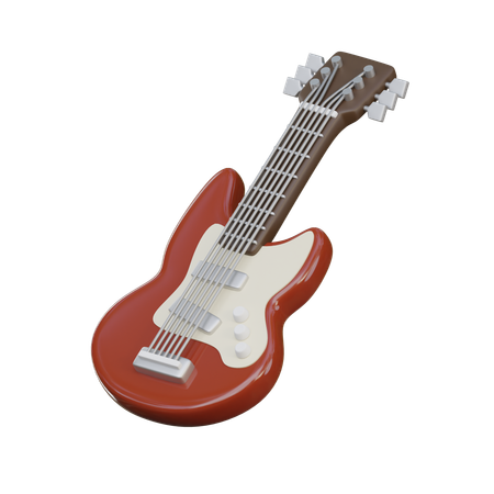 Guitarra electrica  3D Icon
