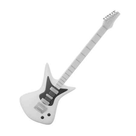 Guitarra electrica  3D Illustration