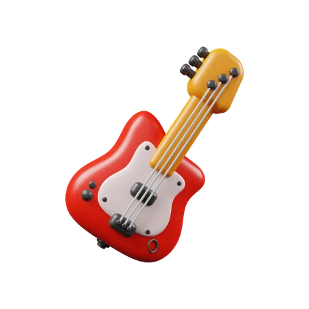 Guitarra electrica  3D Illustration