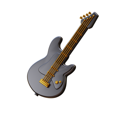 Guitarra electrica  3D Illustration