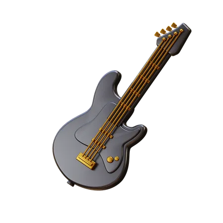 Guitarra electrica  3D Illustration