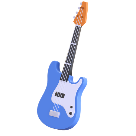 Guitarra elétrica  3D Illustration