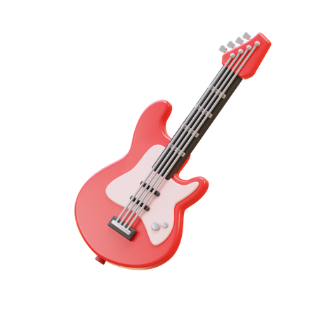 Guitarra elétrica  3D Illustration