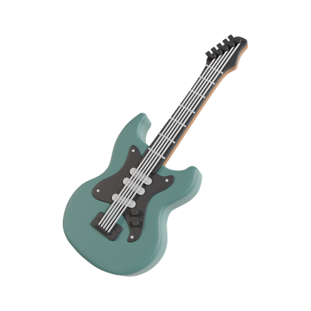 Guitarra elétrica  3D Icon