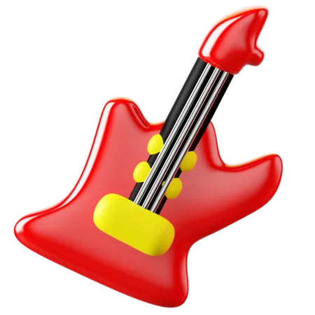 Guitarra elétrica  3D Icon