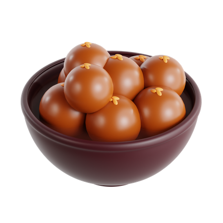 Gulab jamun  3D Icon