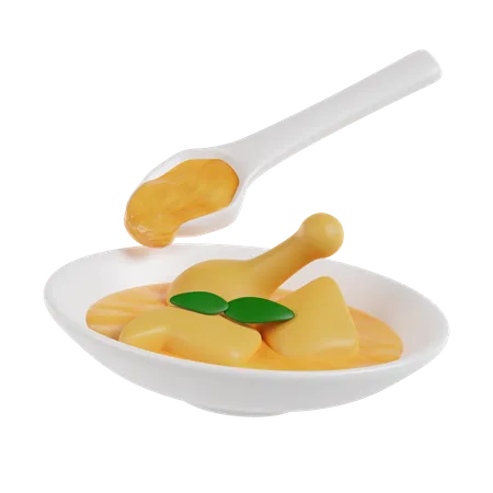 カレー  3D Icon