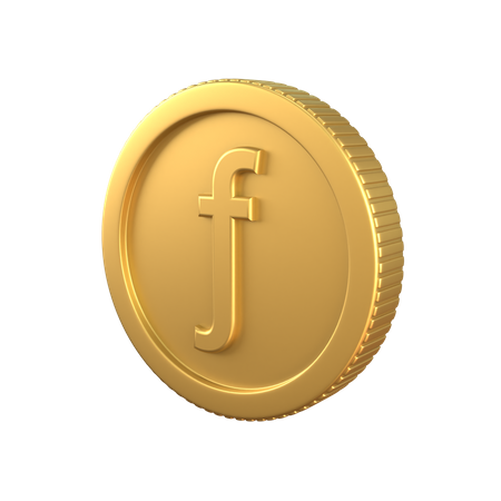 Gulden Goldmünze  3D Icon