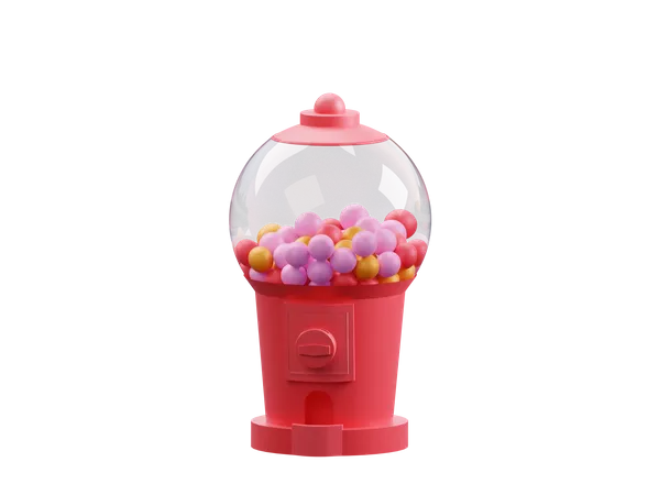 Gumball machine  3D Illustration