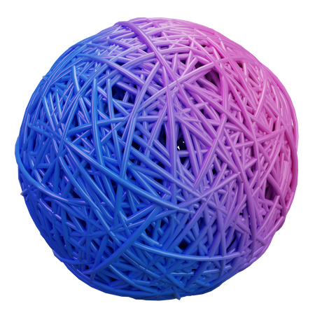 Gummibandball  3D Icon