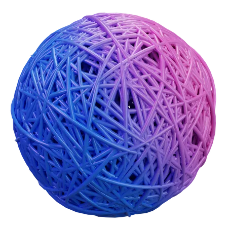 Gummibandball  3D Icon