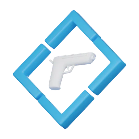 銃  3D Icon