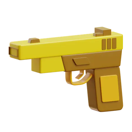 銃  3D Icon