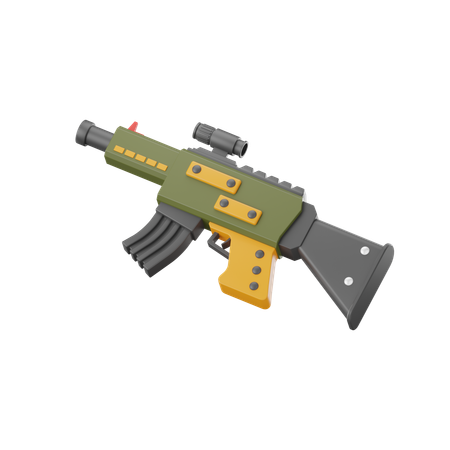 Gun  3D Icon