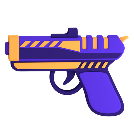 Gun  3D Icon