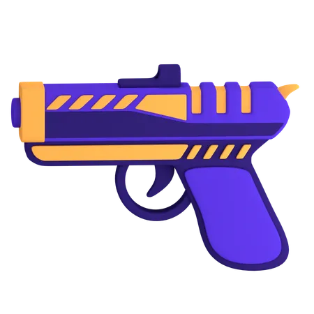 Gun  3D Icon