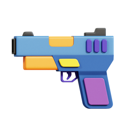 Gun  3D Icon