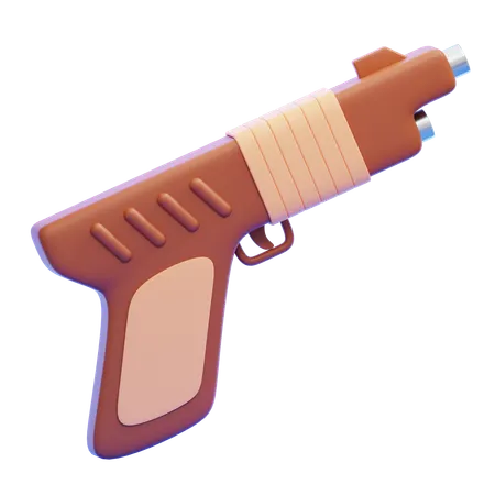 Gun  3D Icon