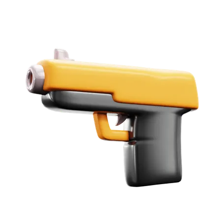 Gun  3D Icon