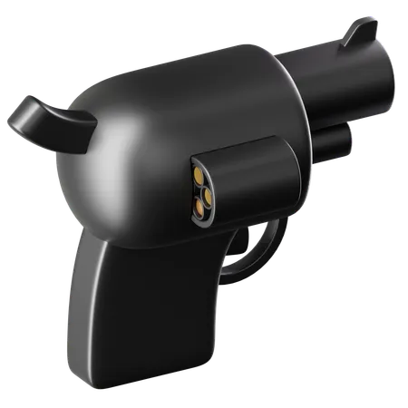 Gun  3D Icon