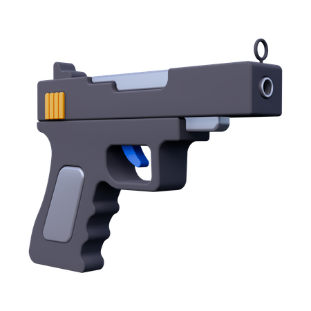 Gun  3D Icon