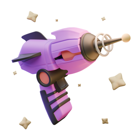 Gun  3D Icon