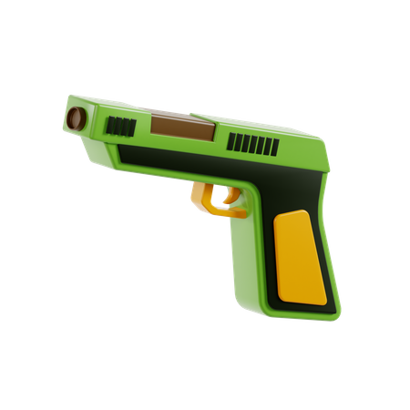Gun  3D Icon