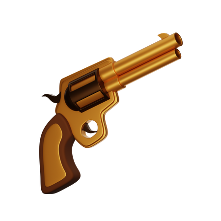 Gun  3D Icon