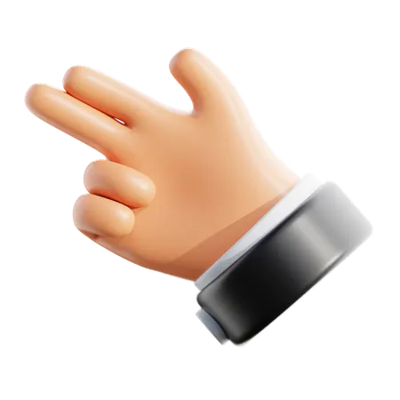 Gun Finger Gesture  3D Icon
