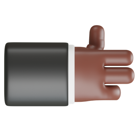 Gun Hand Gesture  3D Icon