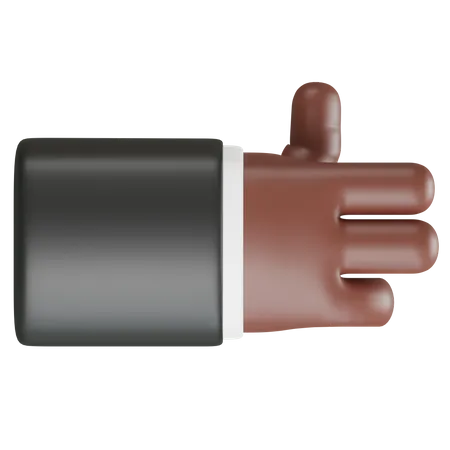 Gun Hand Gesture  3D Icon