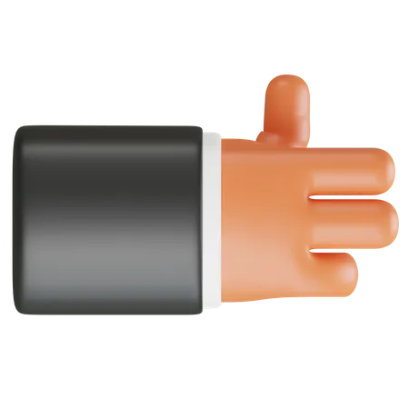 Gun Hand Gesture  3D Icon