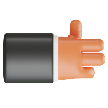 Gun Hand Gesture  3D Icon