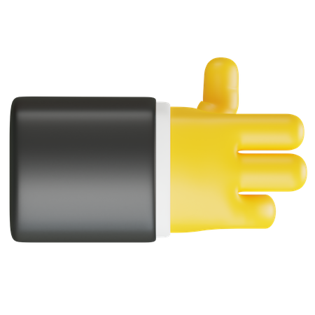 Gun Hand Gesture  3D Icon