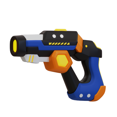 Gun Laser Cyberpunk  3D Icon