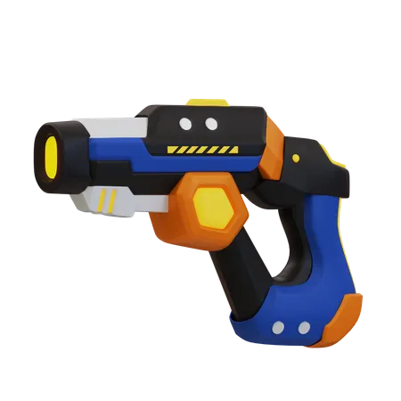 Gun Laser Cyberpunk  3D Icon