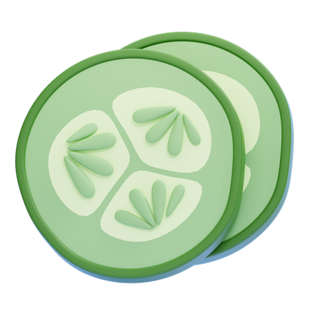 Gurkenscheibe  3D Icon