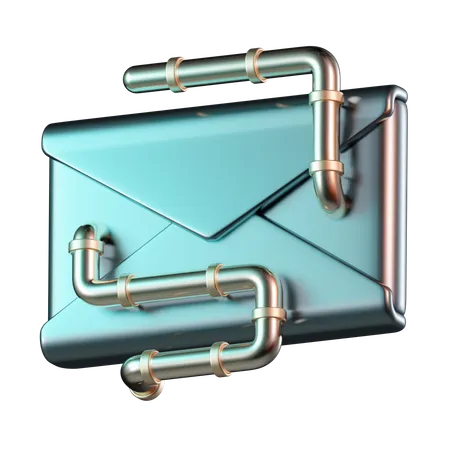 Gusano de correo electrónico  3D Icon