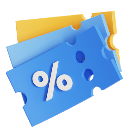 Coupon  3D Icon