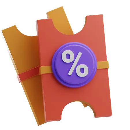 Coupon  3D Icon