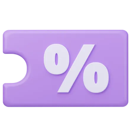 Coupon  3D Icon