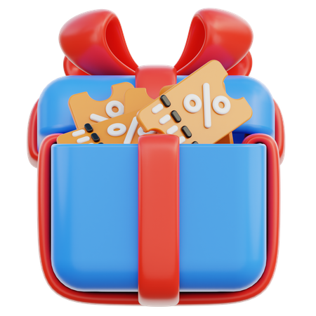 Gutschein Geschenk  3D Icon