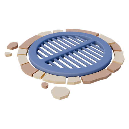 Gutter Cover  3D Icon